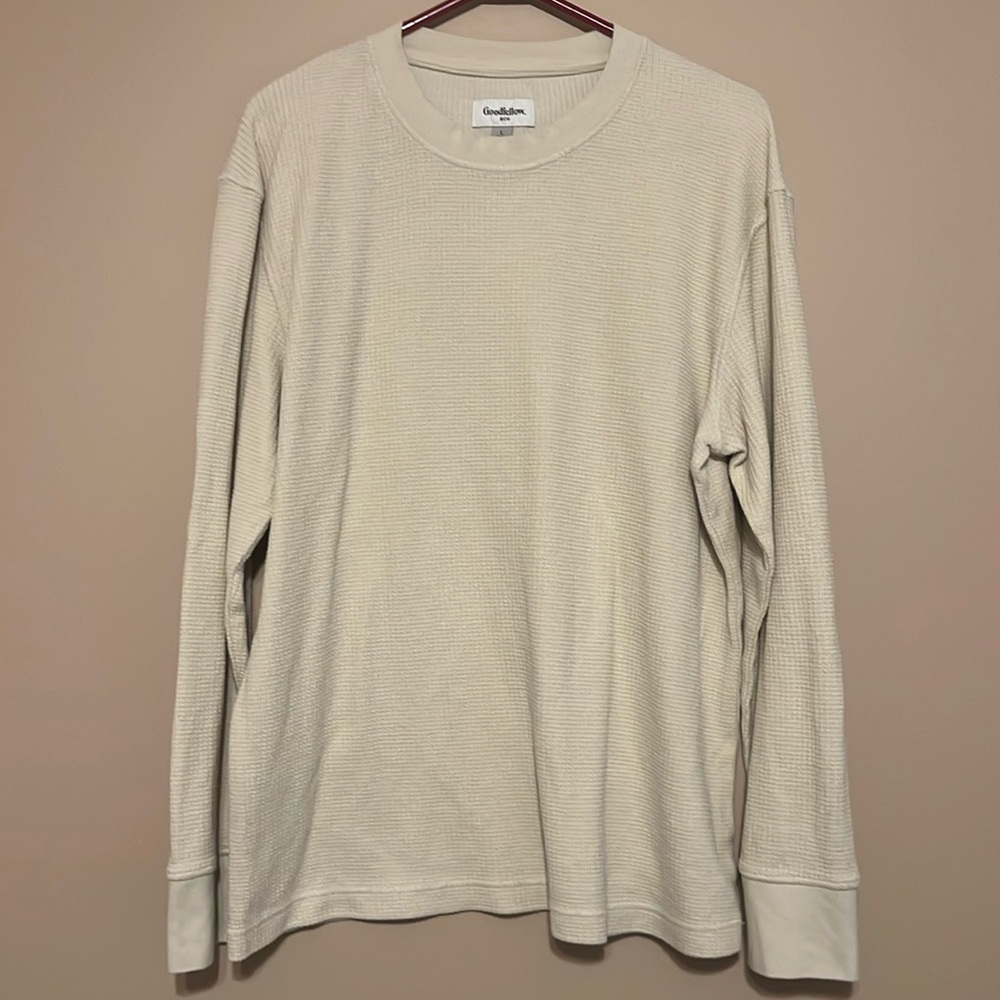 Men’s long sleeve waffle knit Goodfellow & Co shirt